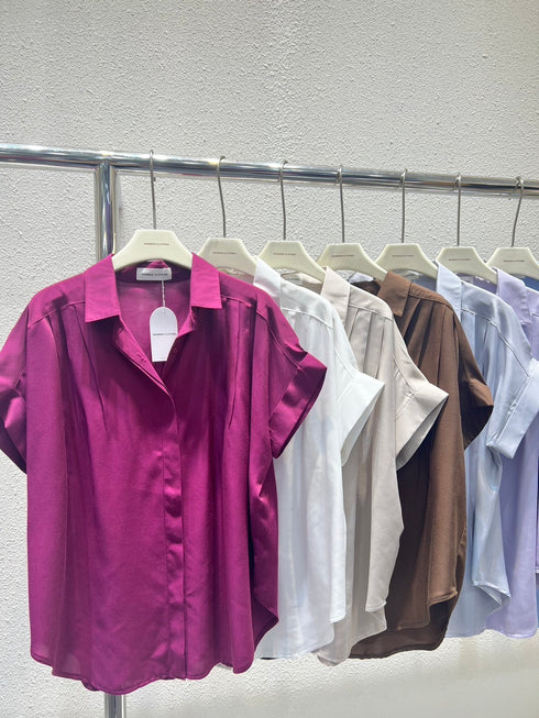WANWAN Short Sleeves Casual Formal Shirts